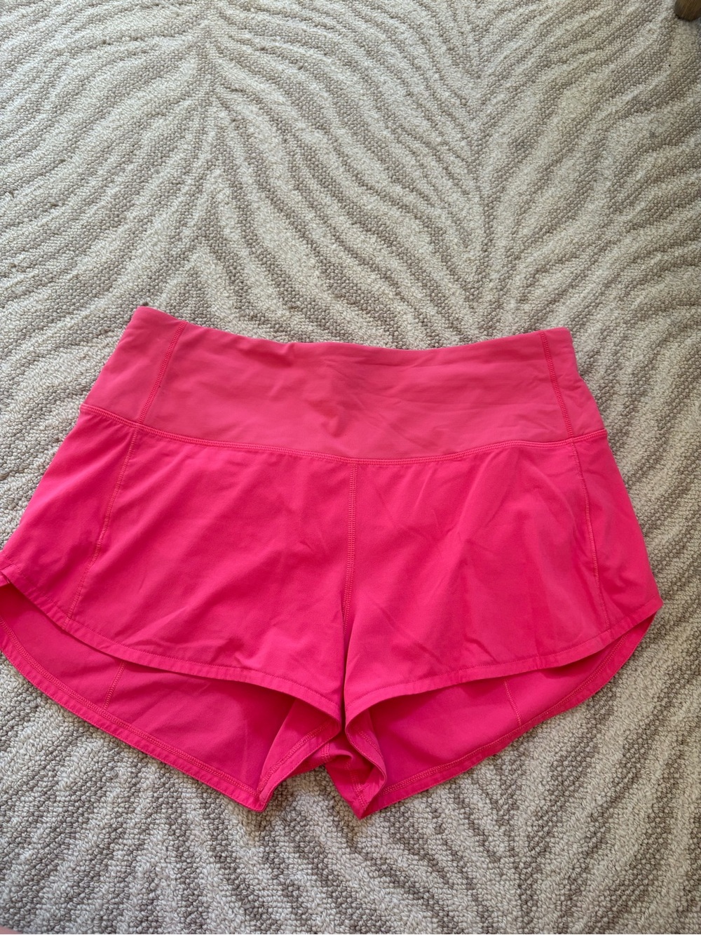 lululemon athletica Bright Pink Women’s Running Shorts